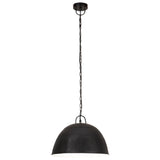 Vidaxl Lámpara colgante Vintage Round 25 W E27 41 cm Negro