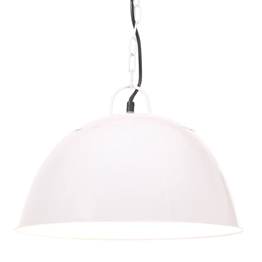 Vidaxl Lámpara colgante Vintage de alrededor de 25 W E27 41 cm de blanco