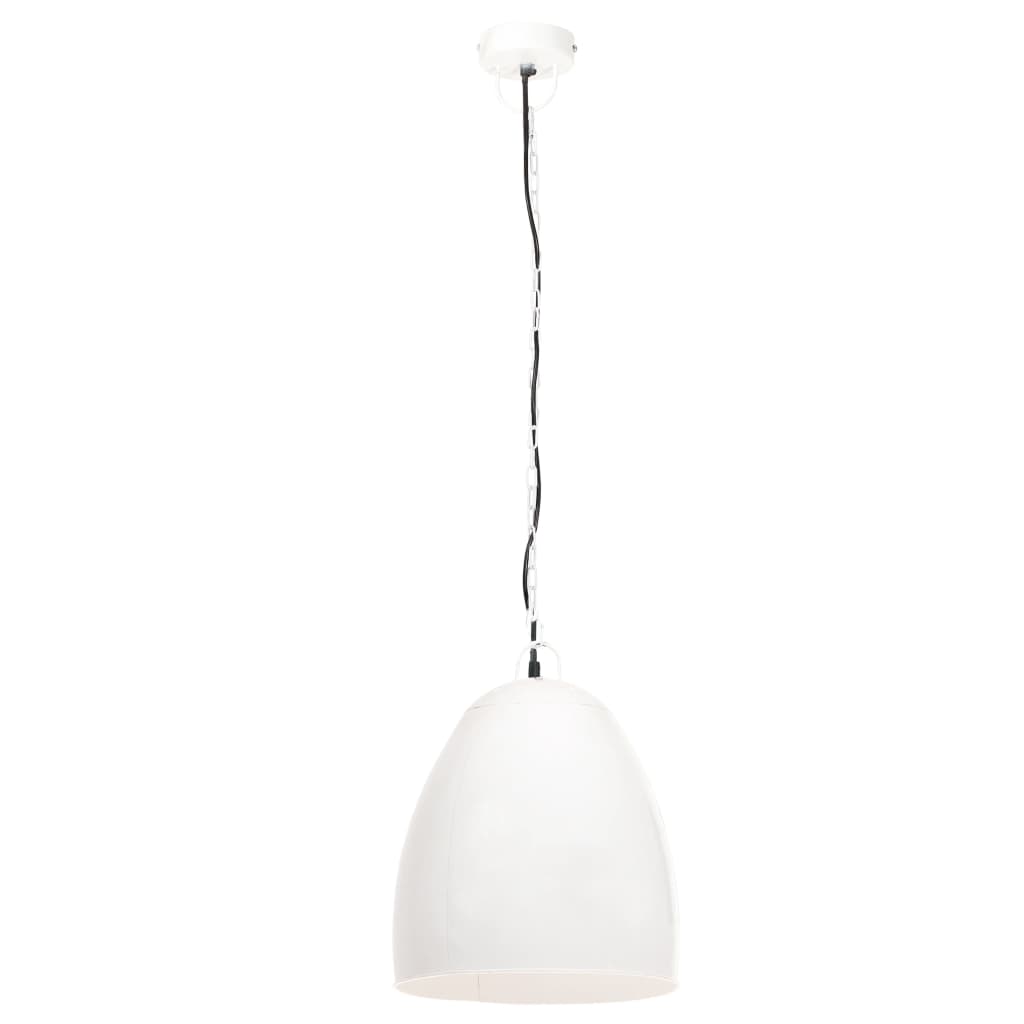 Vidaxl hanglamp industrieel rond 25 w e27 42 cm wit