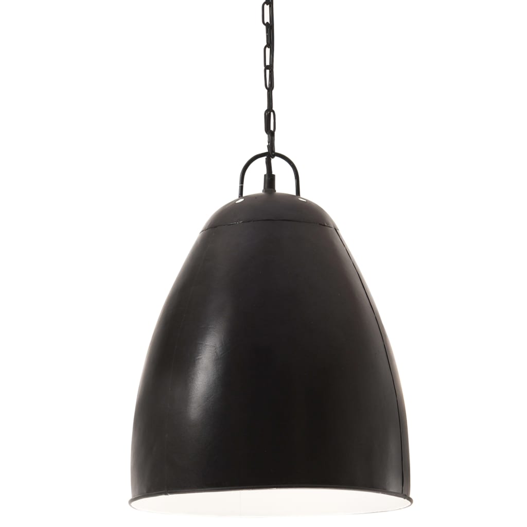 Vidaxl Hanging Lamp Industrial Rundt 25 W E27 32 cm svart