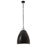 Vidaxl hanglamp industrieel rond 25 w e27 32 cm zwart