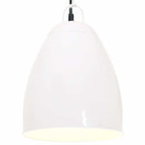 Vidaxl hanglamp industrieel rond 25 w e27 32 cm wit