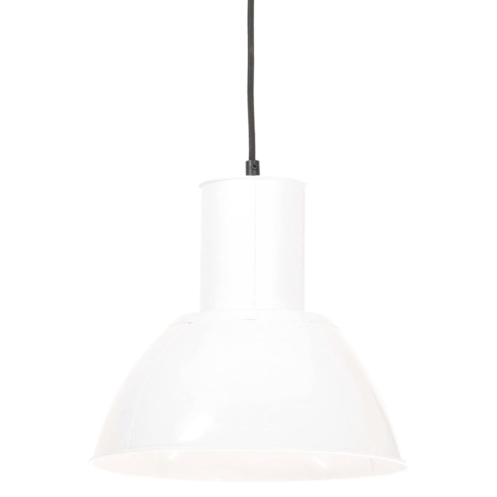 Lampka wisząca Vidaxl około 25 W E27 28,5 cm biała