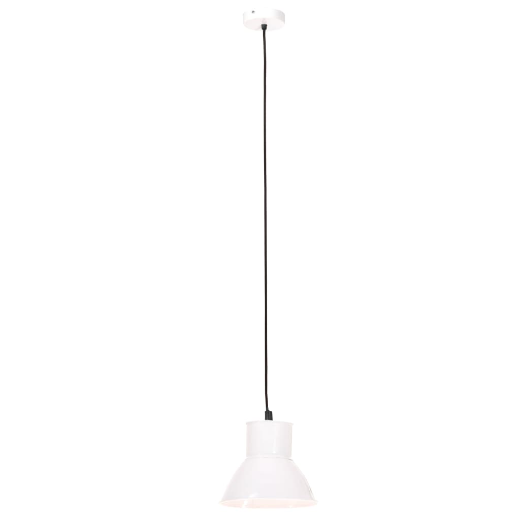 Lámpara colgante de Vidaxl alrededor de 25 W E27 48 cm blanco