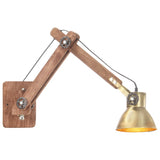 Vidaxl Wall Lamp Industrial Around E27 Brass -farvet