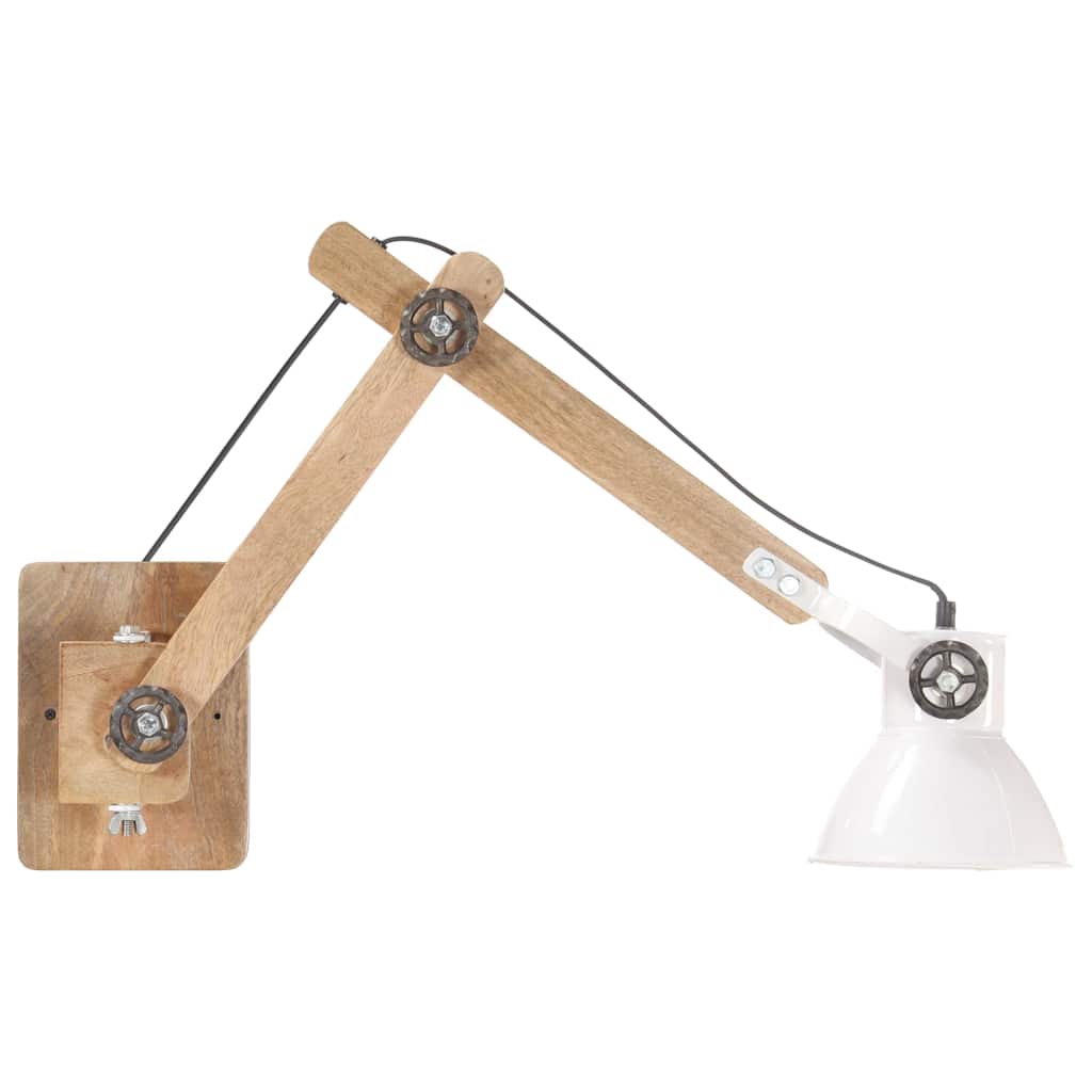 Vidaxl wandlamp industrieel rond e27 wit