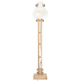 Lampadaire Vidaxl E27 masgohout massif blanc