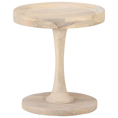 Vidaxl bijzettafel ø40x45 cm massief mangohout