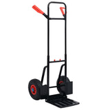 Vidaxl steekwagen telescopisch 200 kg zwart en rood