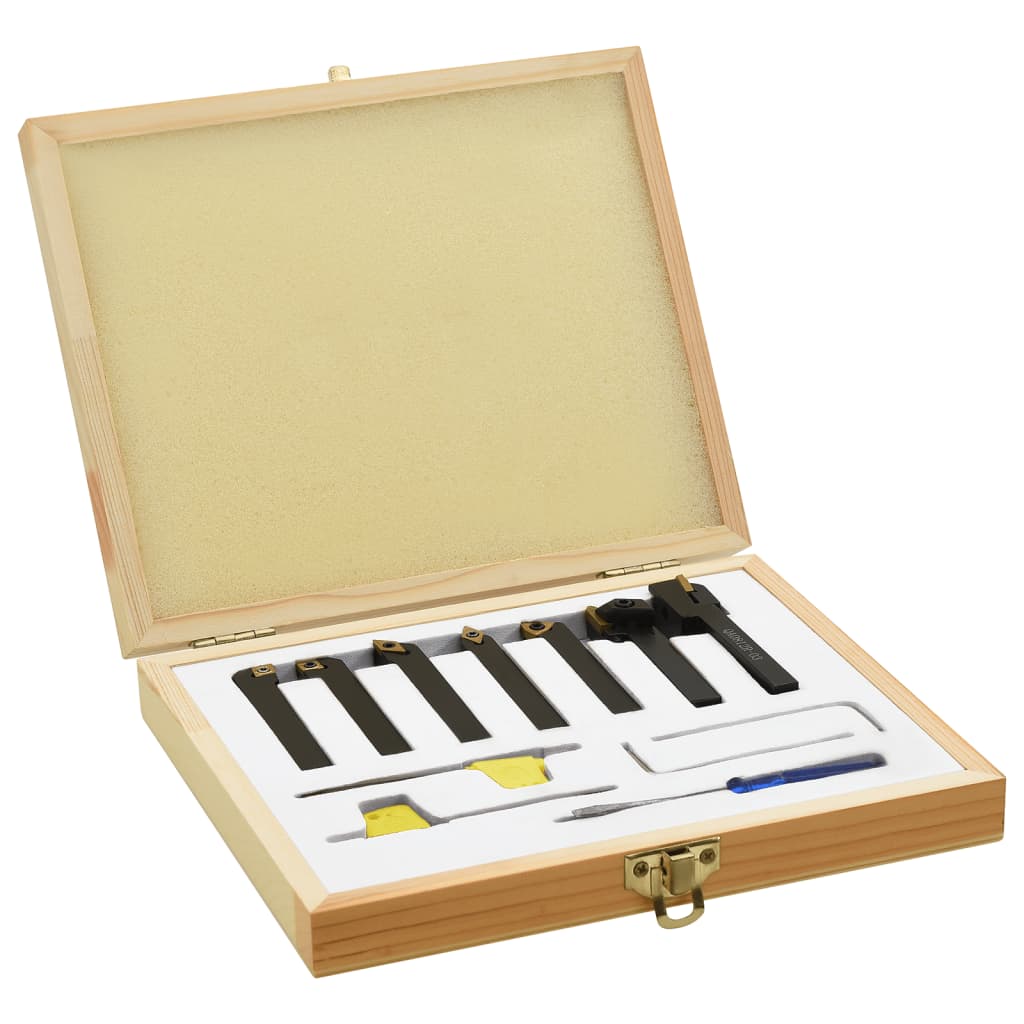 Vidaxl 12-Stéck Lafen Tool Set indexbar 70 mm 8x8 mm