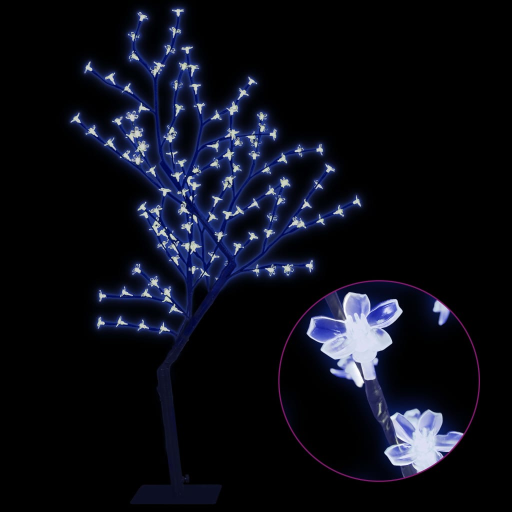 Vidaxl Christmas Tree 128 LED diody Blue Light Cherry Blossom 120 cm