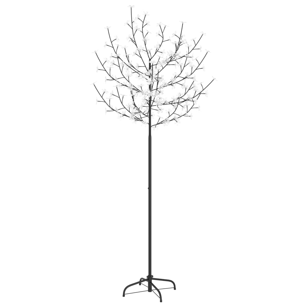 Vidaxl Árbol de Navidad 200 LED BLANCO BLANCO CHERRY BLOSSOM 180 cm