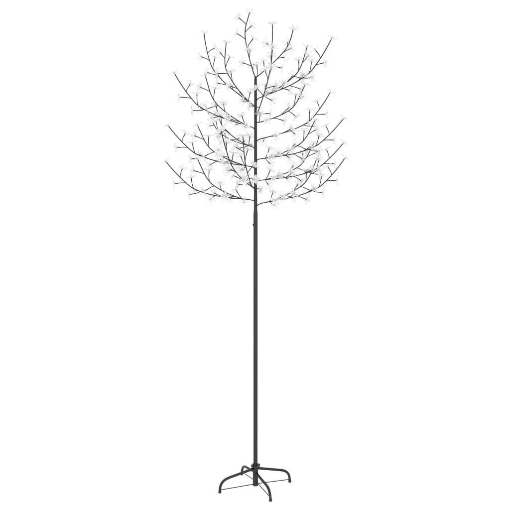 Vidaxl Weihnachtsbaum 220 LEDs kaltes weißes Licht Kirschblüte 220 cm