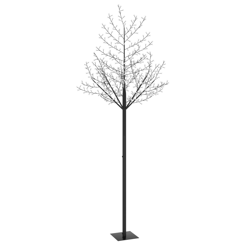 Vidaxl Árbol de Navidad 600 LED CHORME WHITE LIGHT BLOSSOM 300 cm