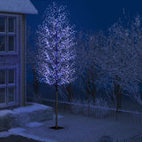 Vidaxl julgran 2000 lysdioder Blue Light Cherry Blossom 500 cm