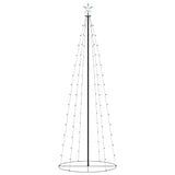 Vidaxl Kegelkerstboom 100 LED WHITE WOLDE 70x180 cm