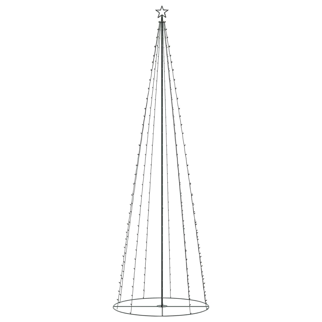 Vidaxl Kegelkerstboom 330 wielokolorowe diody LED 100x300 cm