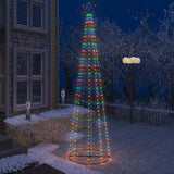 Vidaxl Kegelkerstboom 400 Multicolored LEDs 100x360 cm