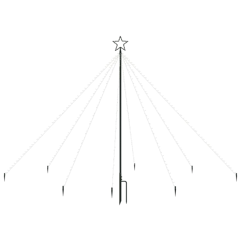 Vidaxl juletre Lysfoss inne i 400 lysdioder 2,5 m