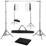 Ensemble de studio photo Vidaxl avec des lampes et arrière-plans softbox