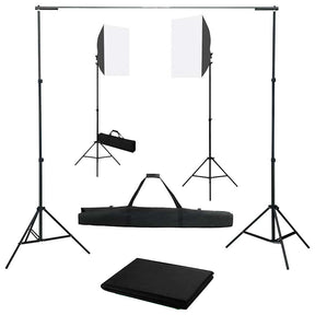 Vidaxl fotostudioset met softboxlampen en achtergrond