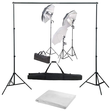 Vidaxl fotostudioset met verlichtingsset en achtergrond