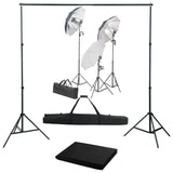 Vidaxl Photo Studio Set mit Beleuchtungsset und Hintergrund