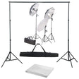 Vidaxl fotostudioset met verlichtingsset en achtergrond