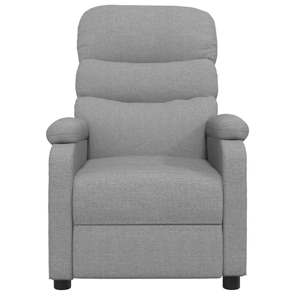 Vidaxl massagestoel stof lichtgrijs