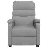 Vidaxl massagestoel stof lichtgrijs