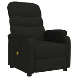 Vidaxl massagestoel stof zwart