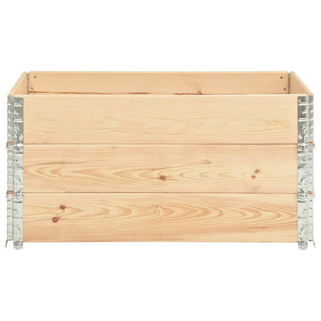 Vidaxl 3 st plantenbakken verhoogd 80x120 cm massief grenenhout
