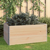 Vidaxl 3 St Planters huet 80x120 cm feste Pinien erhéicht