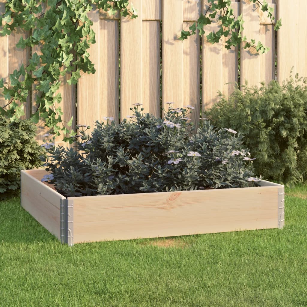 Vidaxl Planter huet 100x100 cm zolidd Péng opgehuewen