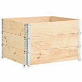 Vidaxl 3 st plantenbakken verhoogd 100x100 cm massief grenenhout