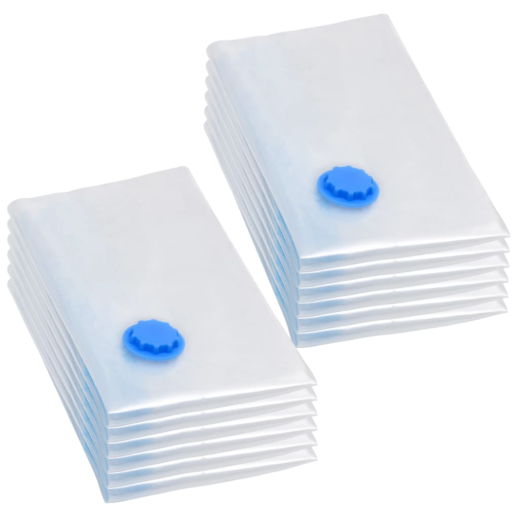 VidaXL Vacuum storage bags 10 st 80x60 cm