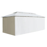 Vidaxl Arbor avec rideaux 180g m² 600x298x270 cm blanc