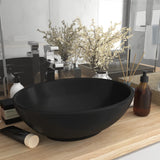 Vidaxl Washbasin ovale 40x33 cm ceramico opaco nero