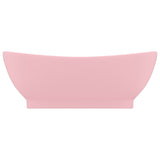 Vidaxl Washbasin z lądującym owalnym 58,5x39 cm ceramiczny satpoze