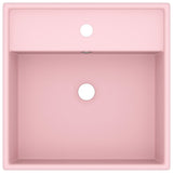 Vidaxl Washbasin med Landing Square 41x41 cm keramisk såle rosa