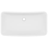 Vidaxl Washbasin Rectangular 71x38 cm Mat de cerámica blanca