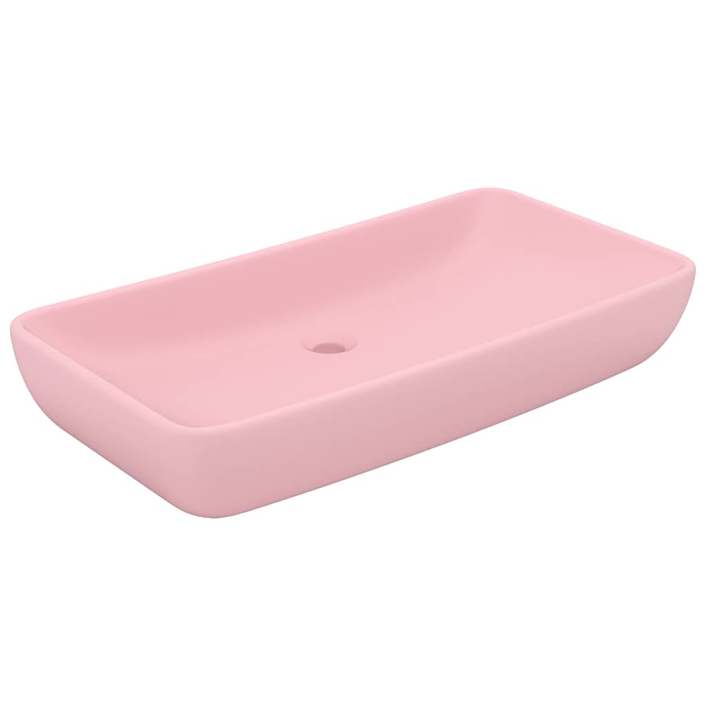 Vidaxl wastafel rechthoekig 71x38 cm keramiek matroze