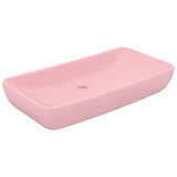 Vidaxl wastafel rechthoekig 71x38 cm keramiek matroze
