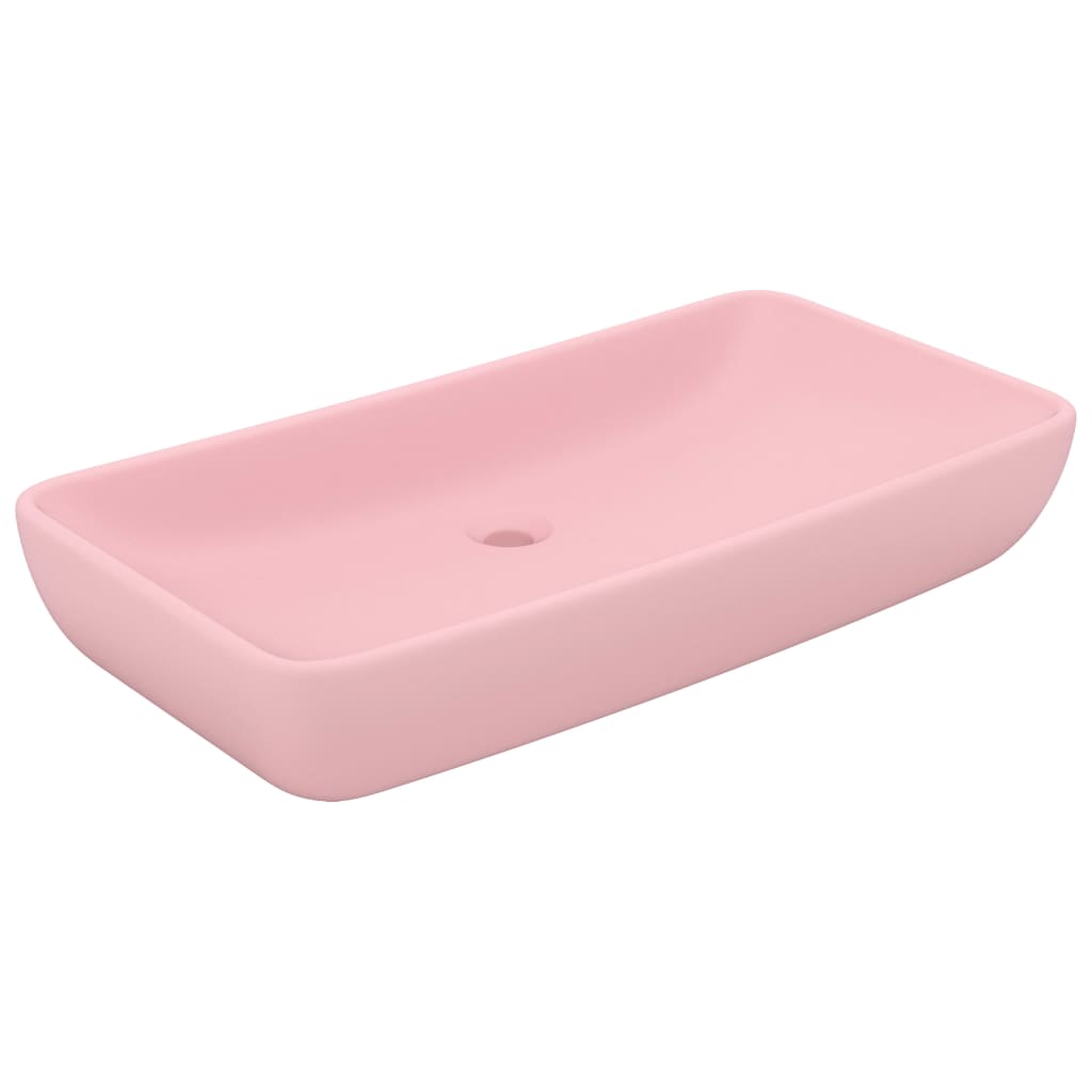 Vidaxl Washbasin rettangolare 71x38 cm Matpown in ceramica