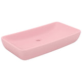 Vidaxl Washbasin Rectangular 71x38 cm Matpown de cerámica