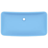 Vidaxl Washbasin rectangular 71x38 cm cerámica mate azul claro