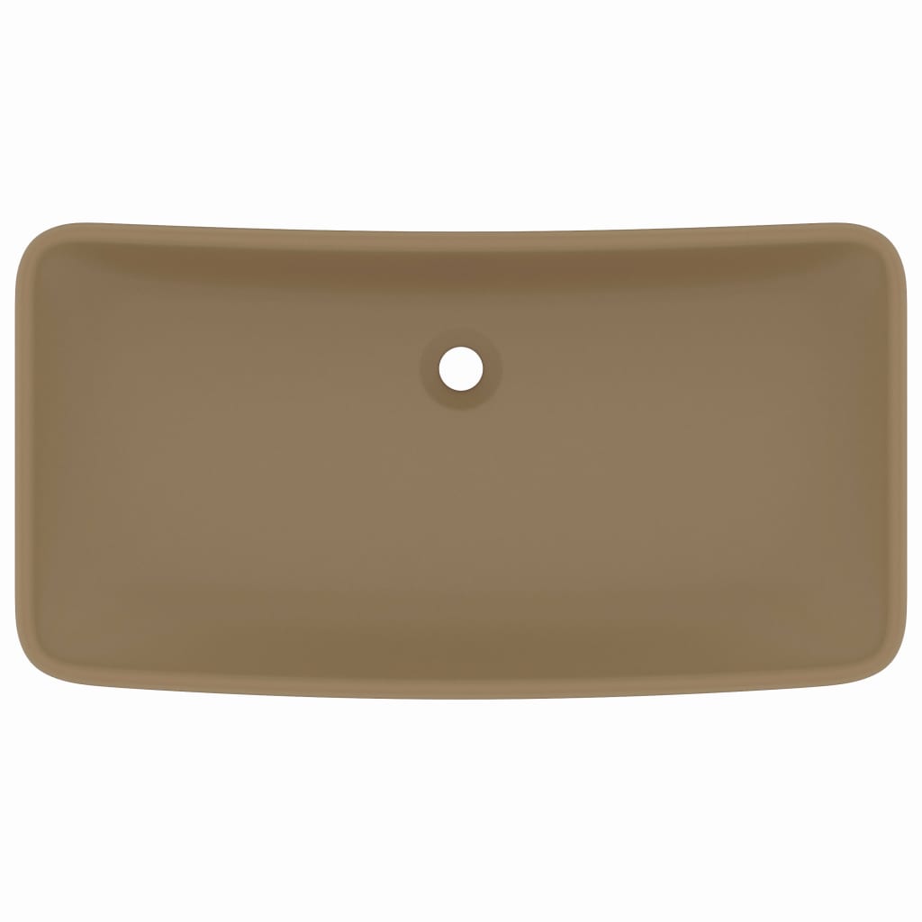 BIDAXL WASHBASIN RECTANGULAR 71x38 cm keramisk matkräm