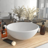 Vidaxl Washbasin Round 32.5x14 cm tappetino in ceramica