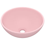 Vidaxl wastafel rond 32,5x14 cm keramiek matroze