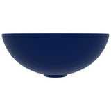 Vidaxl Washbasin rotondo in ceramica blu scuro